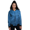 Universe Galaxy Milky Way Print Women's Bomber Jacket-grizzshop