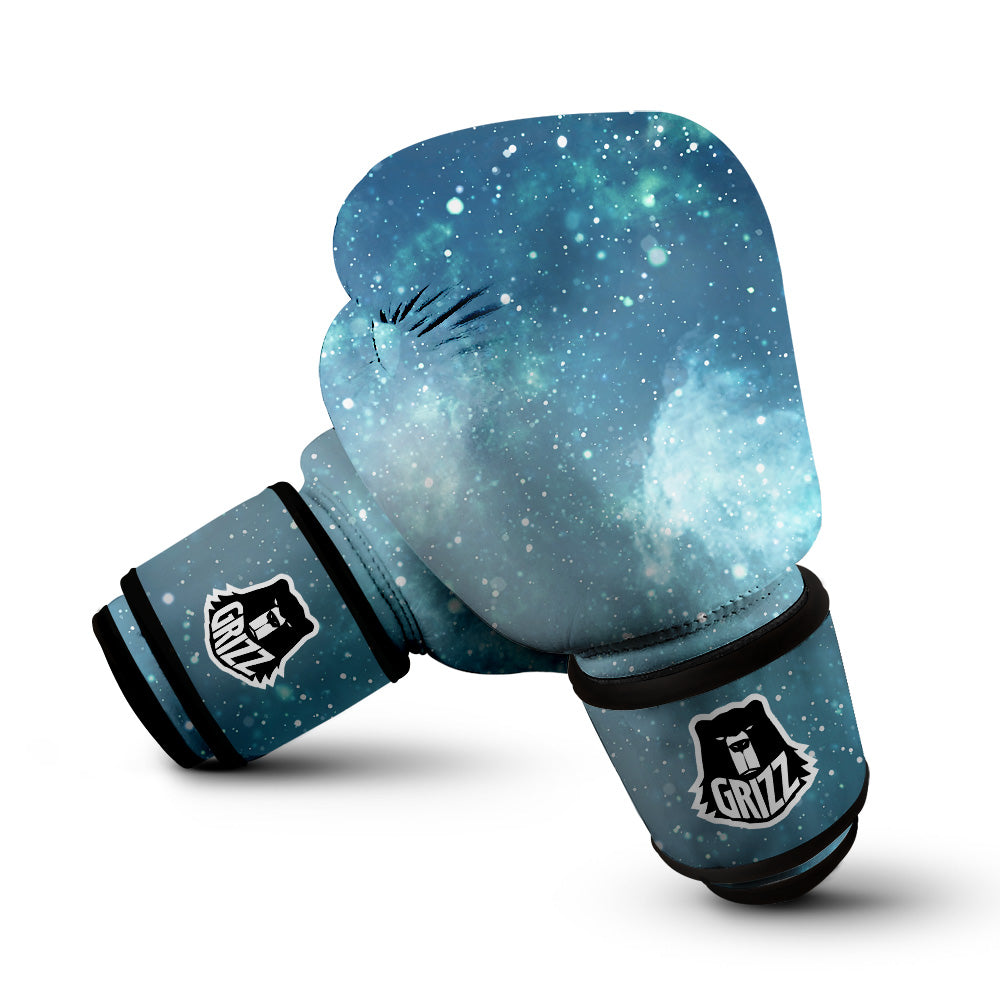 Universe Galaxy Space Blue Sky Print Boxing Gloves-grizzshop