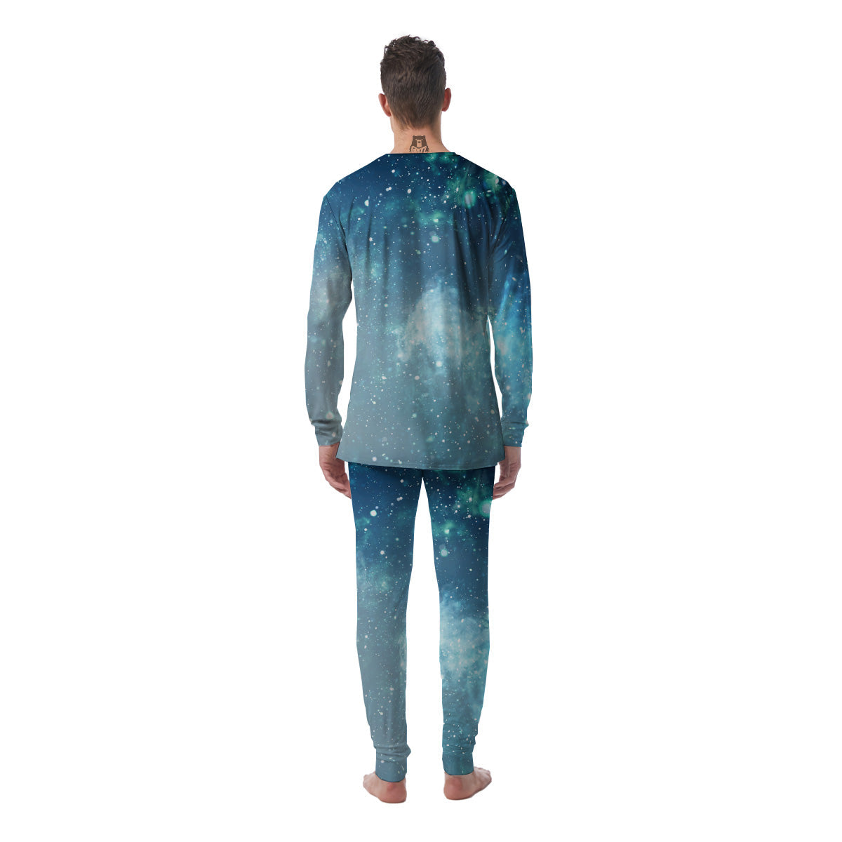 Universe Galaxy Space Blue Sky Print Men's Pajamas-grizzshop