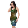 Universe Galaxy Space Bodycon Dress-grizzshop