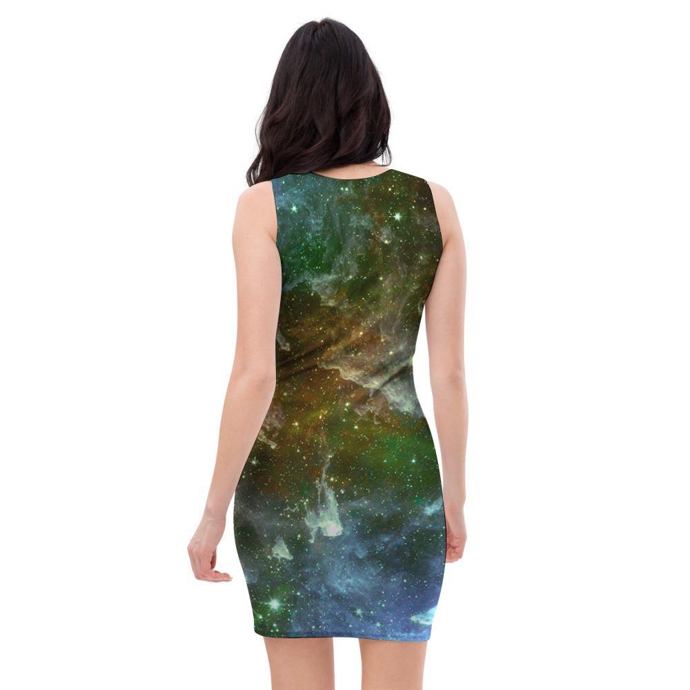 Universe Galaxy Space Bodycon Dress-grizzshop