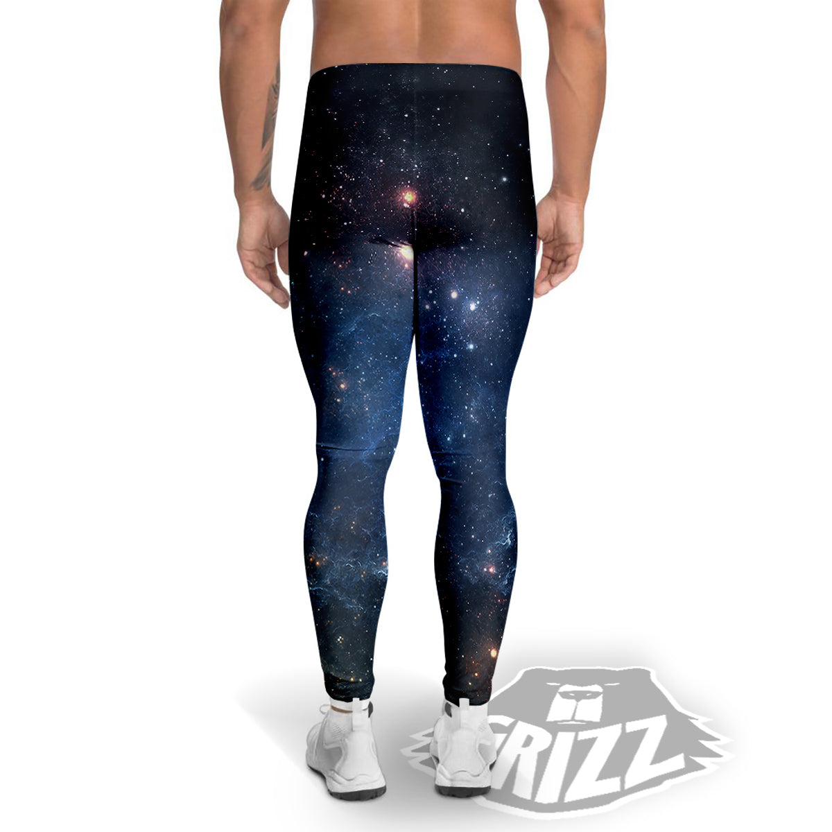 Universe Galaxy Space Dark Nebula Print Men's Leggings-grizzshop