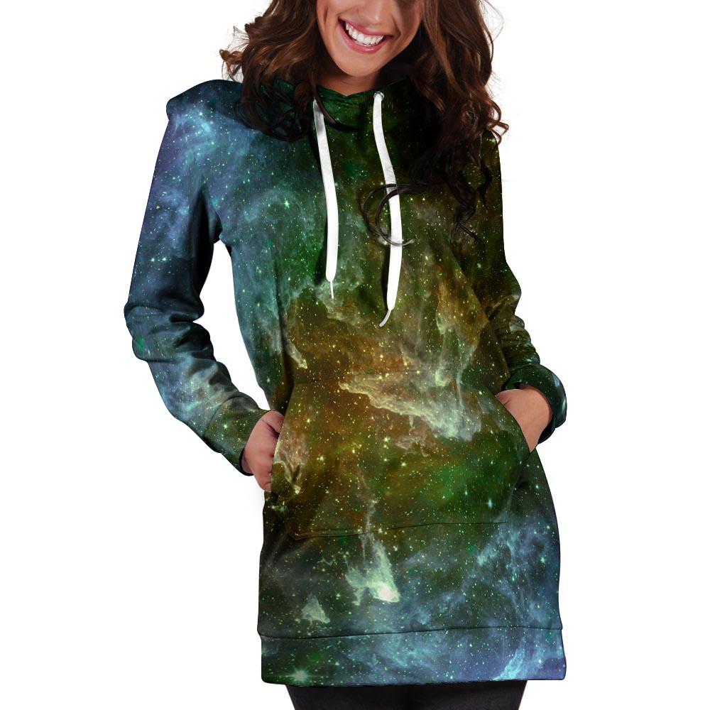 Universe Galaxy Space Hoodie Dress-grizzshop