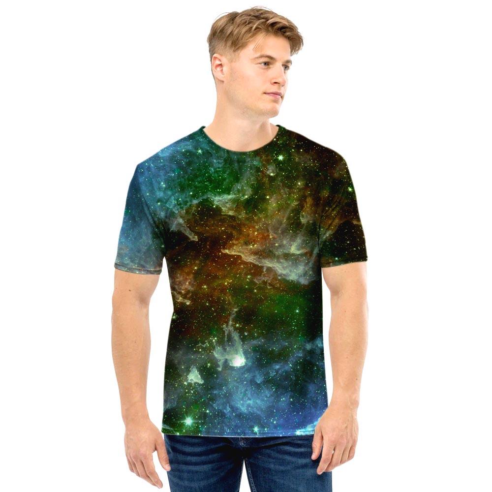 Universe Galaxy Space Men T Shirt-grizzshop