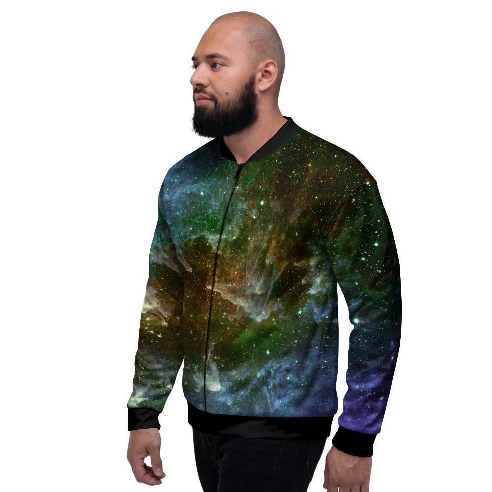 Universe Galaxy Space Men's Bomber Jacket-grizzshop