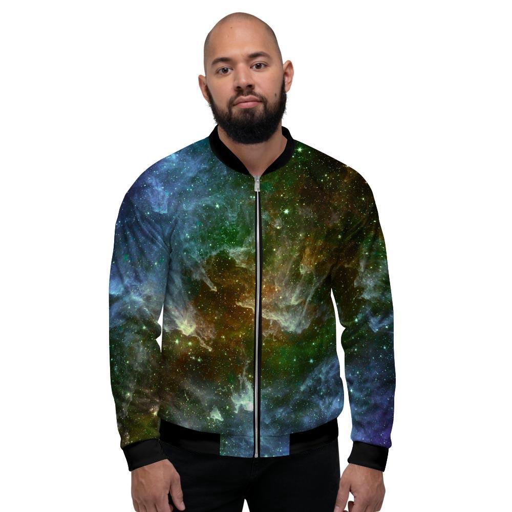 Universe Galaxy Space Men's Bomber Jacket-grizzshop