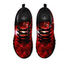 Universe Galaxy Space Red Stardust Print Black Sneaker-grizzshop