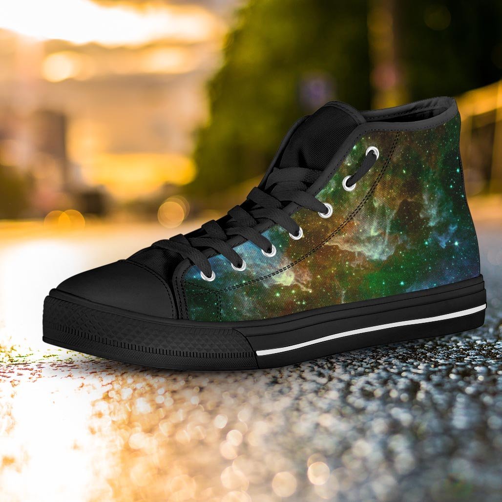 Universe Galaxy Space Women's High Top Shoes-grizzshop