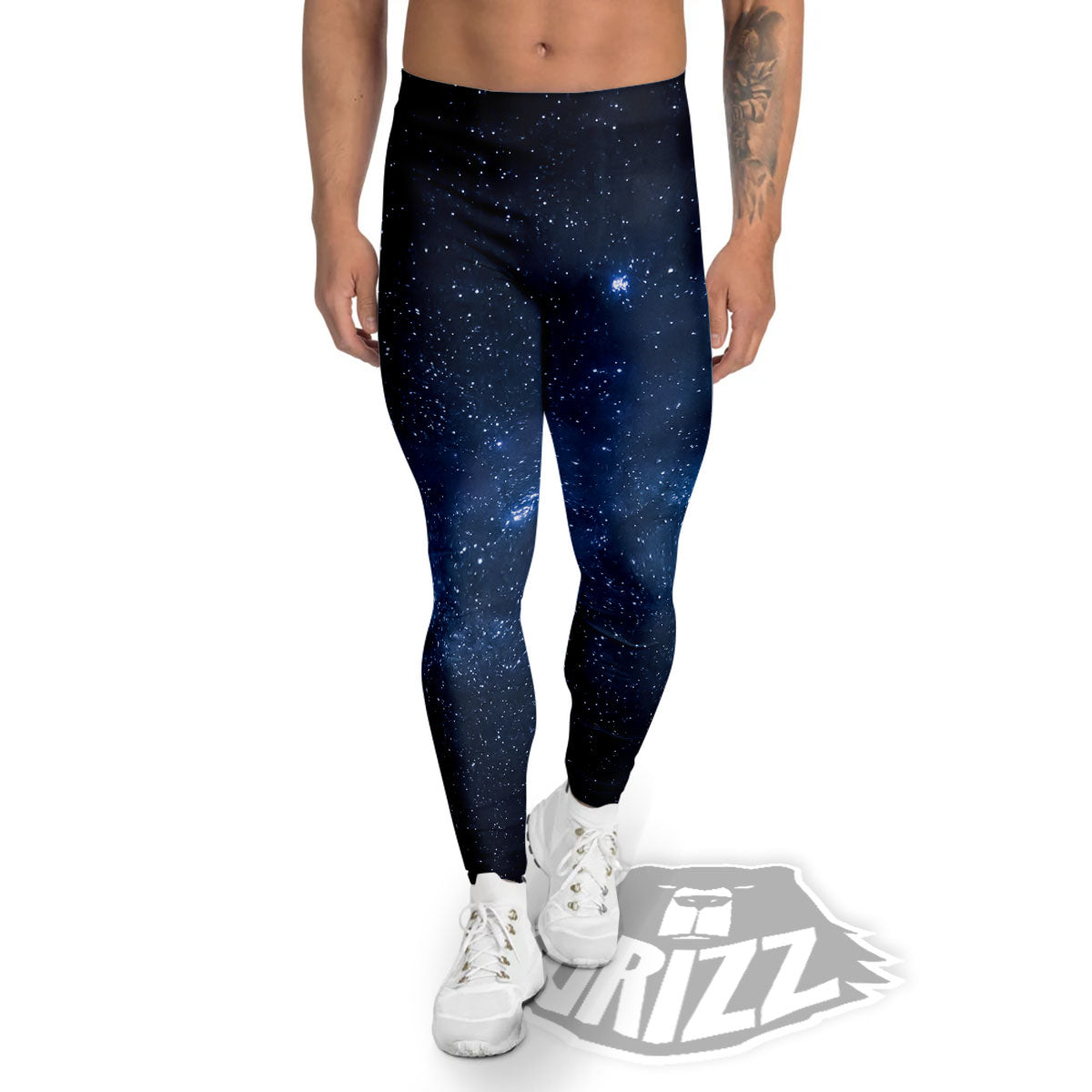 Universe Milky Way Print Men's Leggings-grizzshop