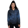 Universe Milky Way Print Women's Bomber Jacket-grizzshop