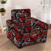 Urban Graffiti HipHop Print Armchair Cover-grizzshop