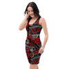 Urban Graffiti HipHop Print Bodycon Dress-grizzshop