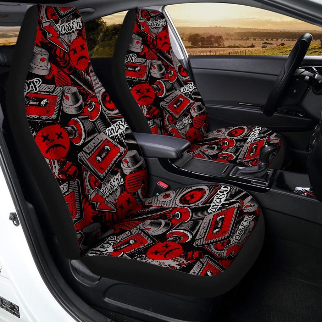 Urban Graffiti HipHop Print Car Seat Covers-grizzshop
