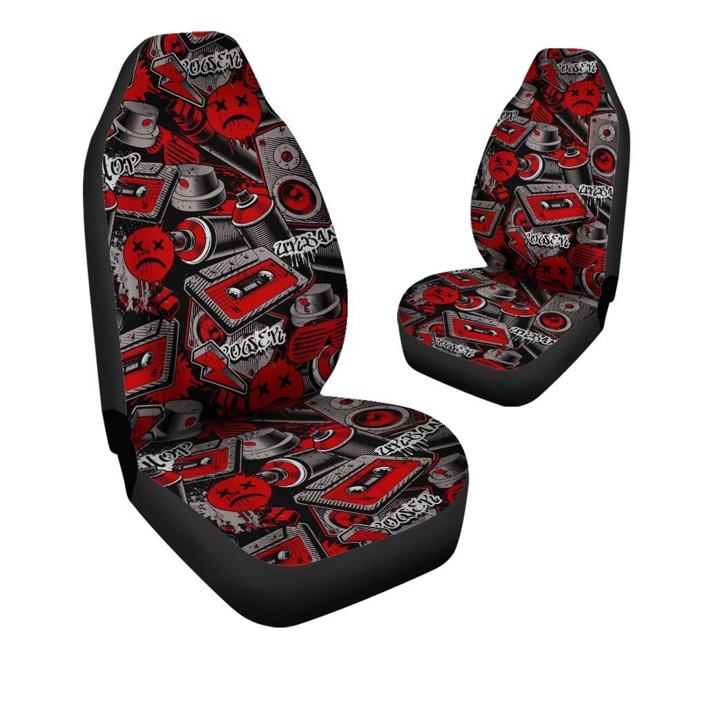 Urban Graffiti HipHop Print Car Seat Covers-grizzshop