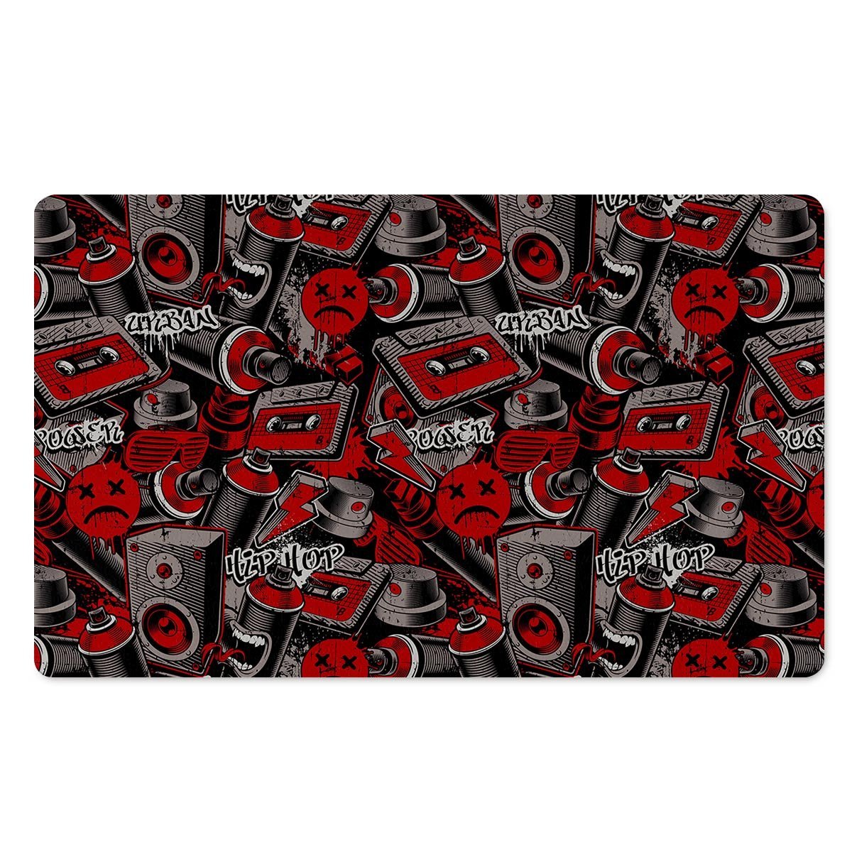 Urban Graffiti HipHop Print Door Mat-grizzshop