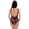 Urban Graffiti HipHop Print One Piece Swimsuite-grizzshop