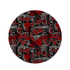 Urban Graffiti HipHop Print Round Rug-grizzshop