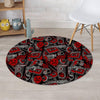 Urban Graffiti HipHop Print Round Rug-grizzshop