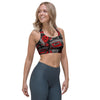 Urban Graffiti HipHop Print Sports Bra-grizzshop