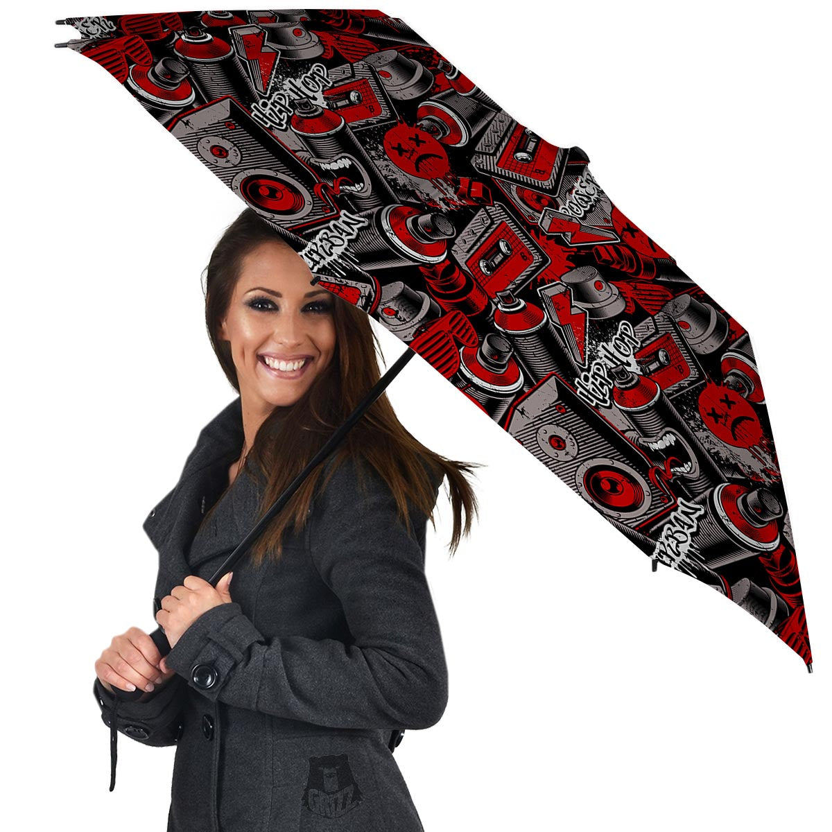 Urban Graffiti HipHop Print Umbrella-grizzshop