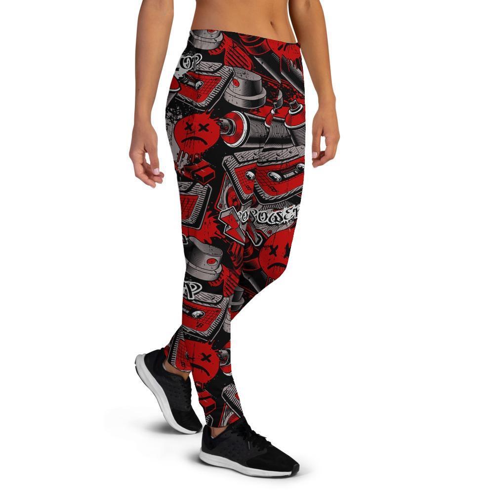 Urban Graffiti HipHop Print Women's Joggers-grizzshop