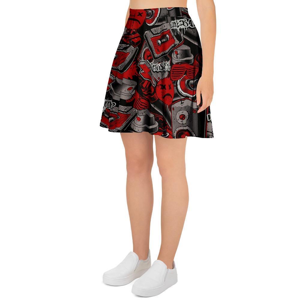 Urban Graffiti HipHop Print Women's Skirt-grizzshop