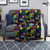 Urban Graffiti Print Blanket-grizzshop