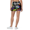 Urban Graffiti Print Mini Skirt-grizzshop