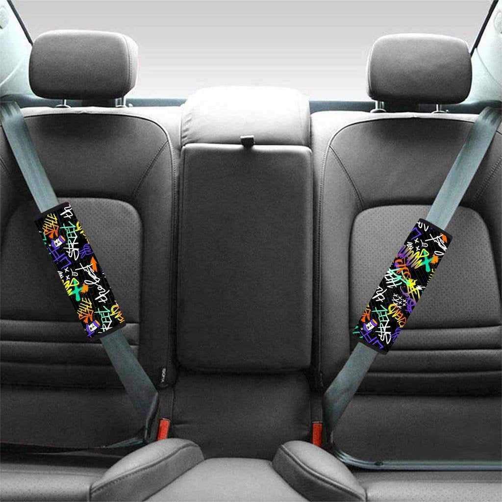 Urban Graffiti Print Seat Belt Cover-grizzshop