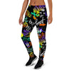 Urban Graffiti Print Women's Joggers-grizzshop