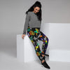 Urban Graffiti Print Women's Joggers-grizzshop