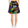 Urban Graffiti Print Women's Skirt-grizzshop