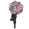 Usa Patriot Pattern Print Automatic Foldable Umbrella-grizzshop