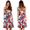 Usa Patriot Pattern Print Dress-grizzshop