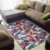 Usa Patriot Pattern Print Floor Mat-grizzshop