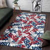 Usa Patriot Pattern Print Floor Mat-grizzshop