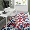 Usa Patriot Pattern Print Floor Mat-grizzshop