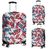 Usa Patriot Pattern Print Luggage Cover Protector-grizzshop