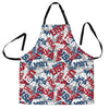 Usa Patriot Pattern Print Men's Apron-grizzshop