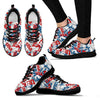 Usa Patriot Pattern Print Sneaker Shoes For Men Women-grizzshop