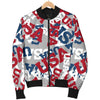 Usa Patriot Pattern Print Women Casual Bomber Jacket-grizzshop