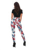 Usa Patriot Pattern Print Women Leggings-grizzshop