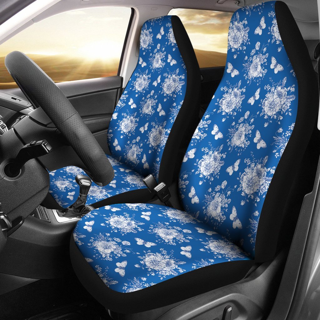 VIctorian Blue Car Seat Covers-grizzshop