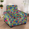 Valentine Heart Hippie Trippy Armchair Cover-grizzshop