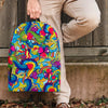 Valentine Heart Hippie Trippy Backpack-grizzshop