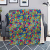 Valentine Heart Hippie Trippy Blanket-grizzshop