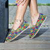 Valentine Heart Hippie Trippy Canvas Shoes-grizzshop