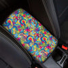 Valentine Heart Hippie Trippy Car Console Cover-grizzshop