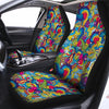 Valentine Heart Hippie Trippy Car Seat Covers-grizzshop