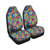 Valentine Heart Hippie Trippy Car Seat Covers-grizzshop